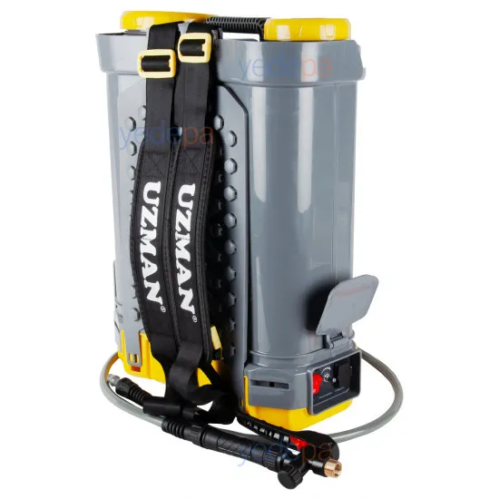 Uzman YL-8018-16 Akülü Sırt İlaçlama Pompası (16 Litre, 12V 8Ah, 5 Nozul, Teleskopik Borulu)
