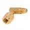 Value V02 90° HVAC Pirinç L Dirsek Adaptör (1/4" Dış x 5/16" İç Diş)