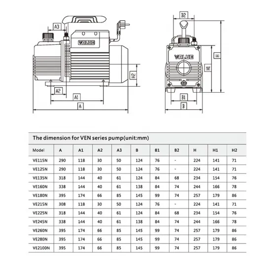 Value VE 115N Vakum Pompası