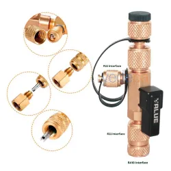 Value VCR1 Sibop (Schrader Valf İğnesi) Sökme Takma ve Sistem Dolum Aparatı (1/4" x 1/4" ve 5/16")