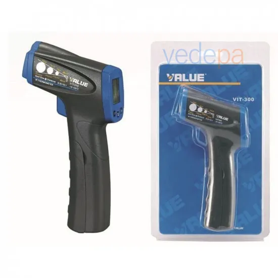 Value VIT-300 Kızılötesi (Infrared) Termometre (-18°C / +280°C, ±2°C Hassasiyet, 500 ms)