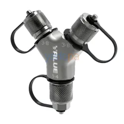 Value VRF1029 Rapid-Y Hızlı Vakum ve Gaz Geri Toplama Adaptörü (2x 3/8" Erkek - 1x 1/4" Dişi)