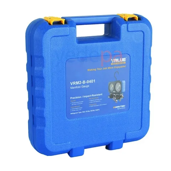 Value VRM2-B-0401 Manifold Göstergesi - R22, R134a, R410a, R407c - Yüksek Hassasiyetli HVAC Ölçüm