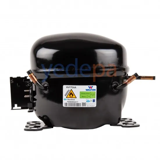 Walton HVY75AA 1/4 HP R600 Hermetik Pistonlu Buzdolabı Kompresör Motoru