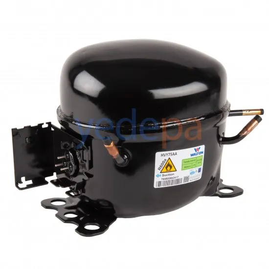 Walton HVY75AA 1/4 HP R600 Hermetik Pistonlu Buzdolabı Kompresör Motoru
