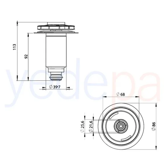 Wilo 15/7 Kombi Sirkülasyon Pompa Rotor