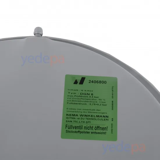 Winkelmann 3/8" 6 LT Uzun Rakorlu Kombi Genleşme Tankı