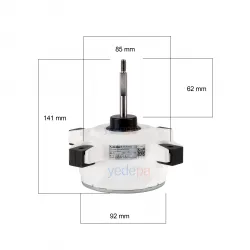 Wolong WZDK34-38G-W İklimlendirme BLDC Fan Motoru (Midea ve Carrier Uyumlu - 35W, DC310V)
