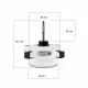 Wolong WZDK34-38G-W (ZWA228L22B) Klima BLDC Fan Motoru