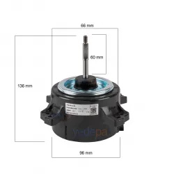 Wolong YYW35-6-7297L Klima Dış Ünite Fan Motoru 35W (Panasonic ve Daikin Uyumlu)