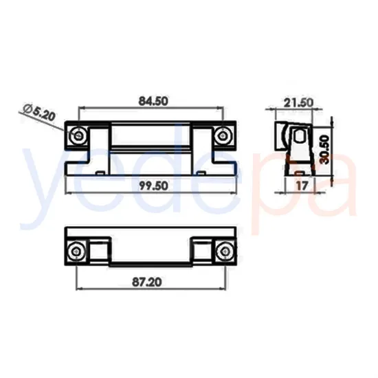 Yan Buzdolabı Menteşe Köşeli Or-3017