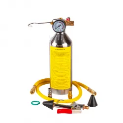 ZET-KAR FS-399 Klima ve Buzdolabı Sistem Temizleme (Flush) Seti – Paslanmaz Tank, Manometreli