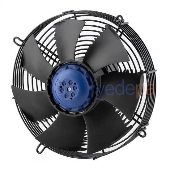 Ziehl-Abegg FN025-4EW.W8.A7 Aksiyal Fan - Almanya Üretimi, 230V, 250mm Fan Çapı, 980 m³/h Hava Debisi, 1370 RPM, Emme Yönlü - Art. 139726