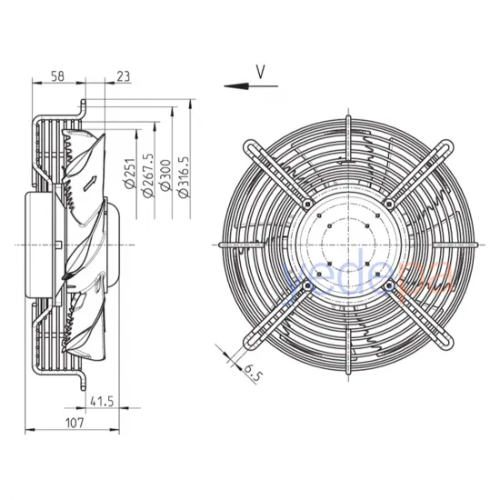 Ziehl-Abegg FN025-6IK.0E.V7 Aksiyel Fan Motoru - 140050