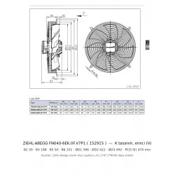 Ziehl-Abegg FN040-6EK.0F.V7P1 Aksiyal Fan (152915) – 400 mm, 230V, 950 Devir, Sessiz FE2owlet