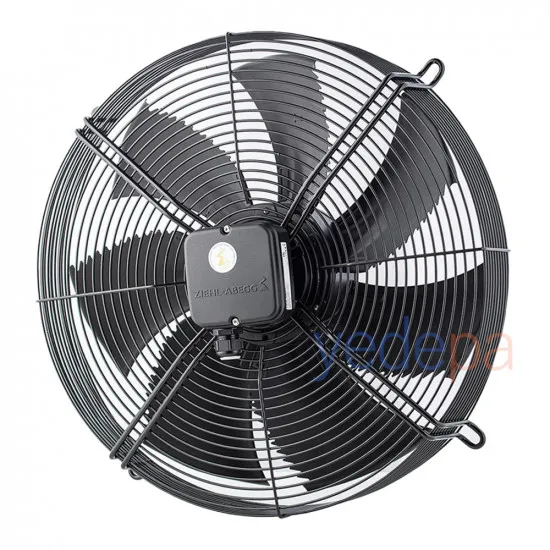 Ziehl-Abegg FN045-VDK.2F.V7P2 Aksiyal Fan (170368) – 450 mm, 400V Trifaze, Çift Devir (1280/970 rpm)