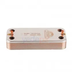 Zilmet 17B1901230 12 Plakalı Kombi Eşanjörü (160 mm Vida Aralığı) | Airfel, Baymak, Baxi, Eco5, Nova Uyumlu