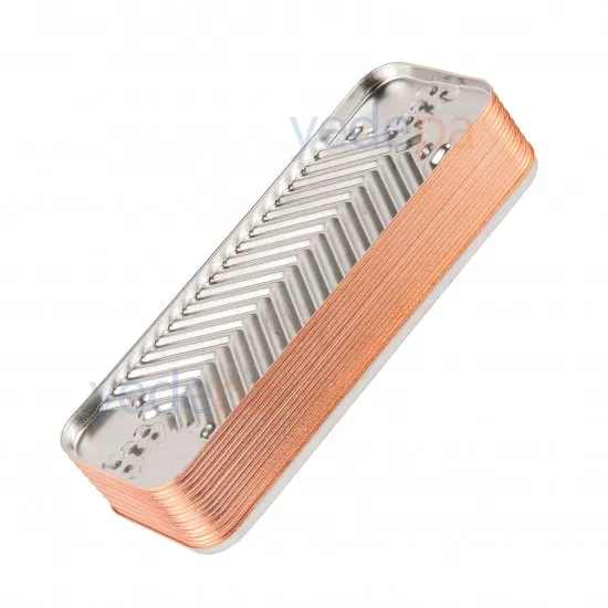 Zilmet 17B2071206 12 Plakalı Kombi Isı Eşanjörü, 166 mm Vida Aralığı - Demirdöküm, Baxi, Fondital, Vaillant ve Protherm Uyumlu