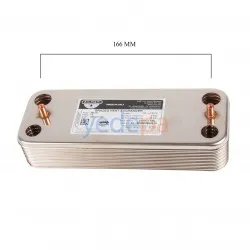 Zilmet Kombi Plakalı Eşanjör 14 Plaka - 17B2071406, Demirdöküm Aden, Baxi, Ariston Uyumlu