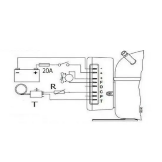 AKA-25 25G Model 12/24 Volt DC Buzdolabı Kompresörü