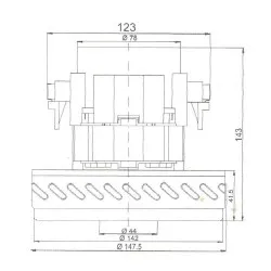 50-51 Süpürge Motoru 1400 W