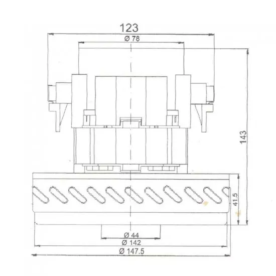 50-51 Süpürge Motoru 1400 W