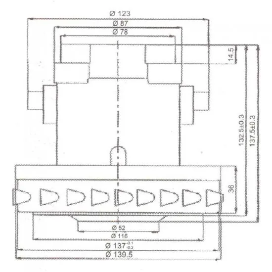 55 Süpürge Motoru 1200 W