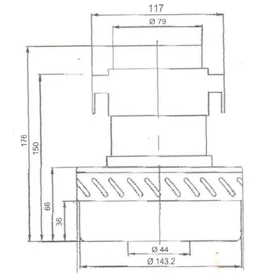 60 Elektrikli Süpürge Motoru Çift Fanlı 1400 W