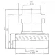 60 Elektrikli Süpürge Motoru Çift Fanlı 1400 W