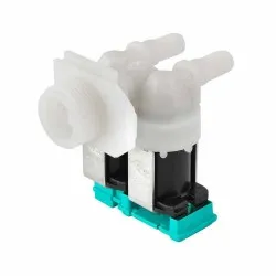 Çamaşır Makinası İkili Su Giriş Vanası 180° Plastik Braketli 10,50mm