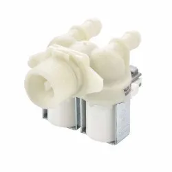 Çamaşır Makinası İkili Su Giriş Vanası 180° Plastik Braketli - 2836480100