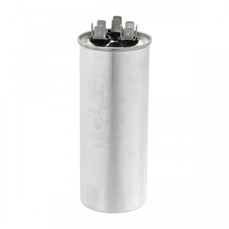 50+6 µF Dual Klima Kondansatör Metal 450 VAC