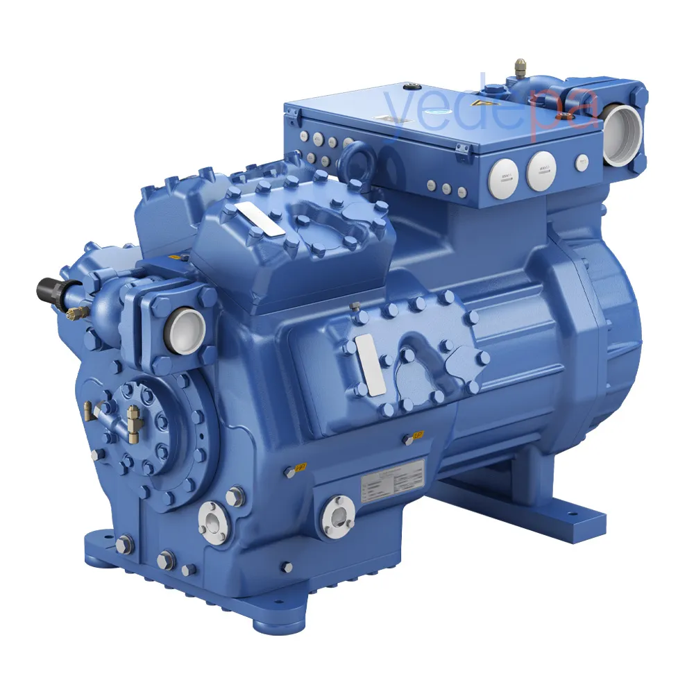 BOCK HGX88e/3235-4 S Yarı Hermetik 8 Silindirli Kompresör | IP65, 380–420V, R404A & R134a Uyumlu
