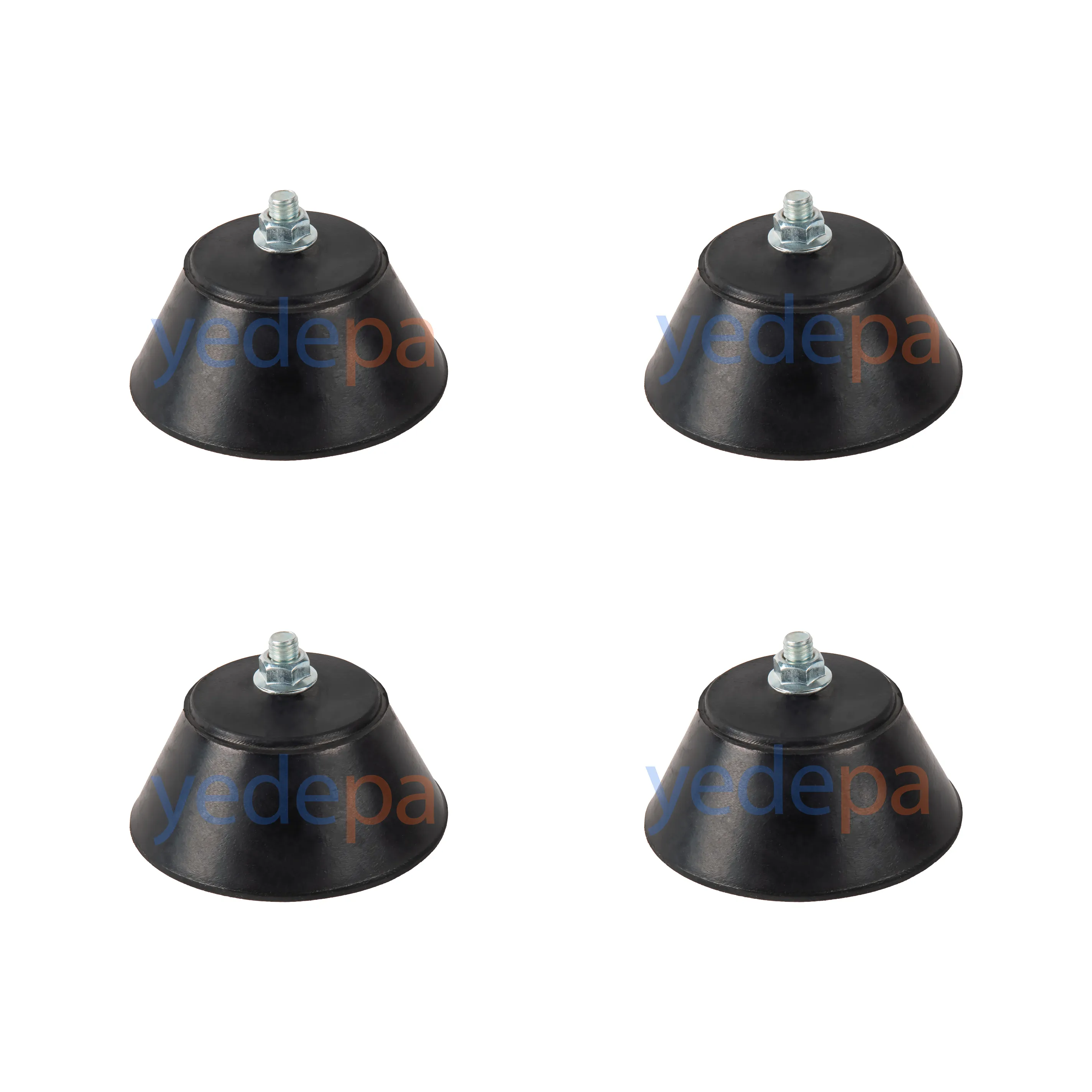Klima Dış Ünite Titreşim Takozu (Vantuz) - 4'lü Set - 105mm x 70mm, Gürültü ve Titreşim Azaltıcı