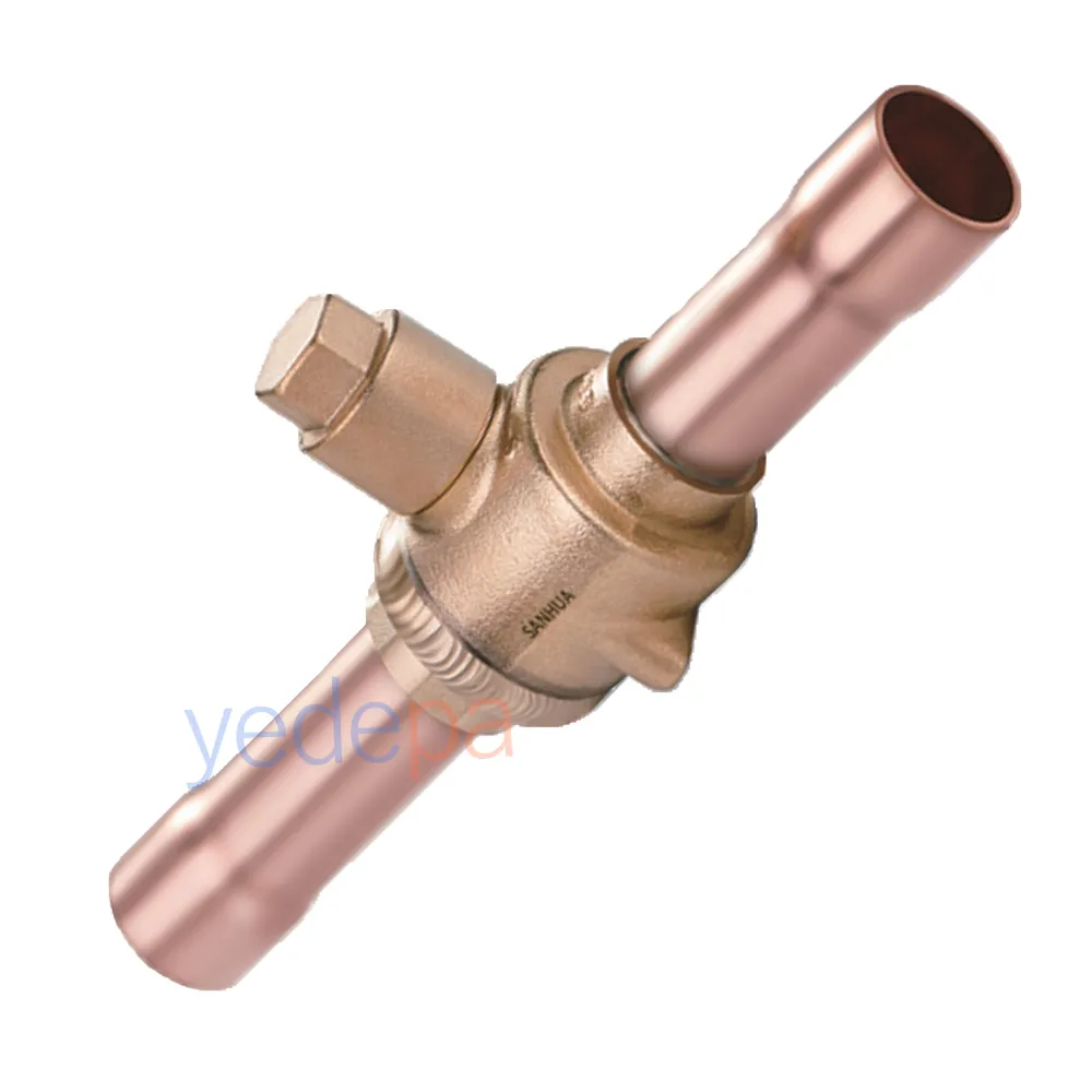 Sanhua SBV(M)-A21YHSY-2-SA Küresel Vana – 2 5/8" ODF, 305 m³/h Debi, Düz Tip, İki Yönlü Akış