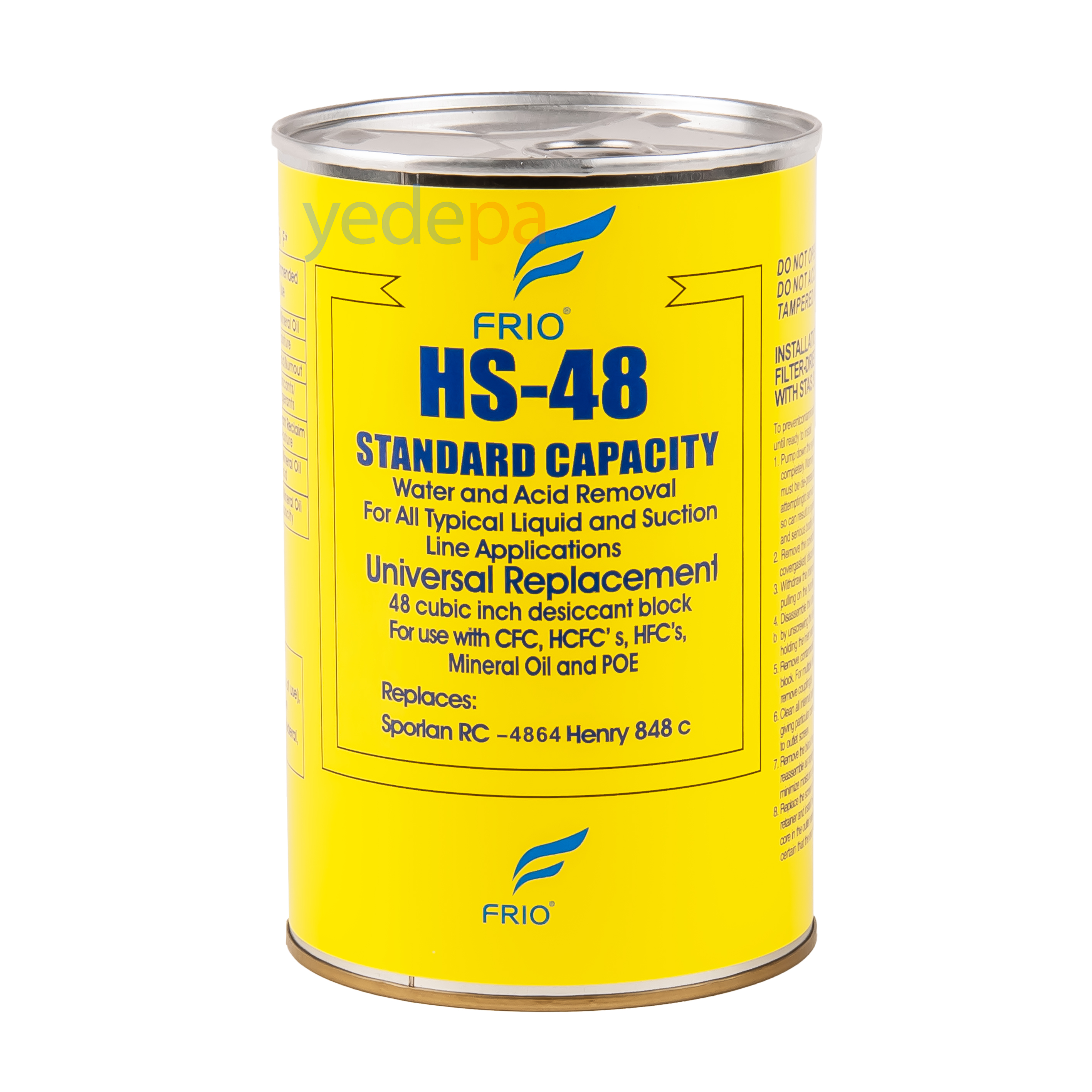 FRIO HS-48 Kurutucu Filtre Kartuş Drayer - Standart Kapasiteli Nem ve Asid Giderici
