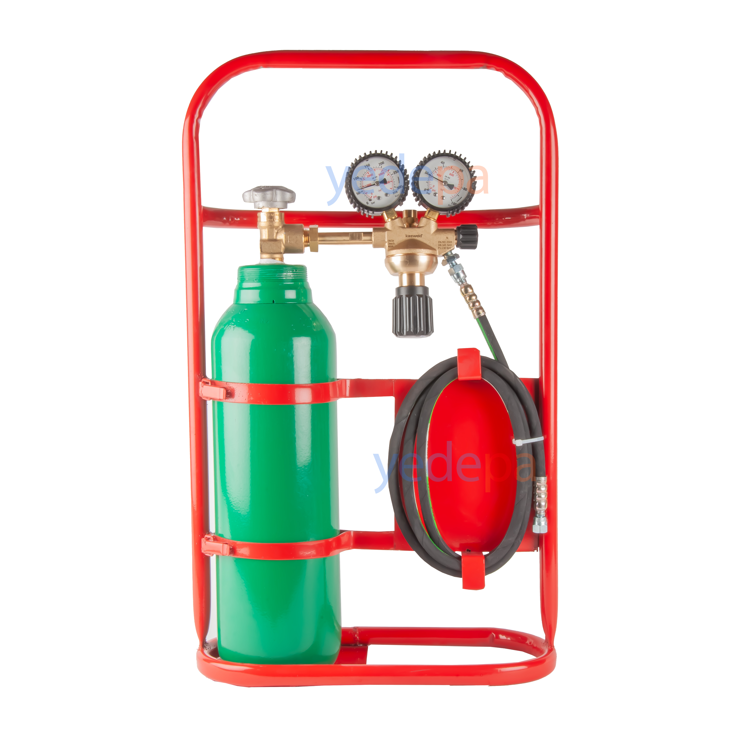 Kasweld 5 LT აზოტის ბალონი და რედუქტორის ნაკრები - 50 Bar
