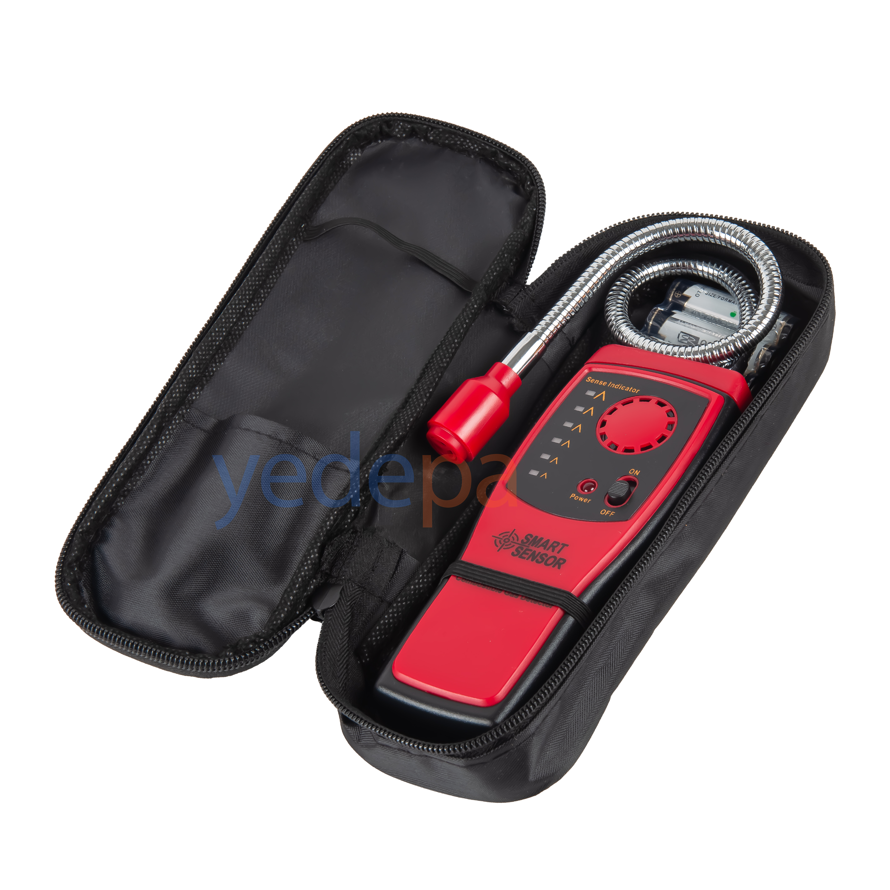 Smart Sensor AS8800L პორტატული აალებადი აირის დეტექტორი - მეთანის, პროპანის, LPG-ის, აცეტილენისა და სხვა აირებისთვის